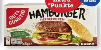 Scheck-in-Center Gut & Günstig Hamburger tiefgefroren Angebot