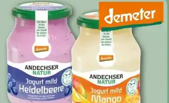 REWE Center Andechser Natur Bio Heidelbeere Joghurt Angebot