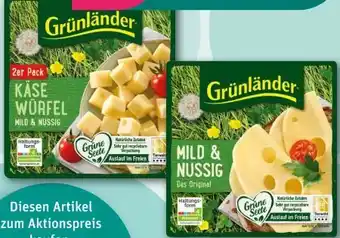 REWE Center Grünländer Käsescheiben Angebot