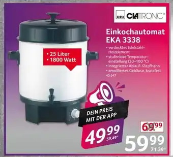 Selgros CLATRONIC Einkochautomat EKA 3338 Angebot