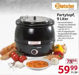 Selgros Bartscher Partytopf, 9 Liter Angebot