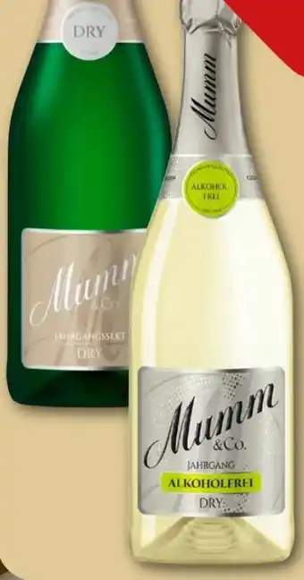 REWE Center Mumm & Co. Sekt Dry alkoholfrei Angebot