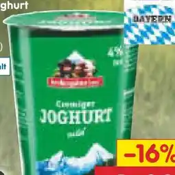 Netto Marken-Discount Berchtesgadener Land Naturjoghurt Angebot