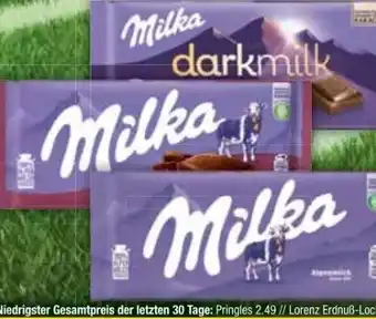 E-Center Milka Alpenmilch-Schokolade Angebot