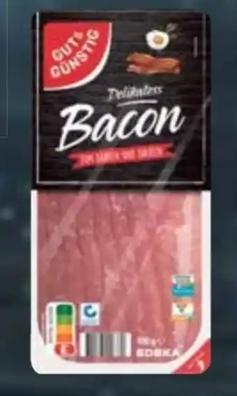 E-Center Gut & Günstig Delikatess-Bacon Angebot