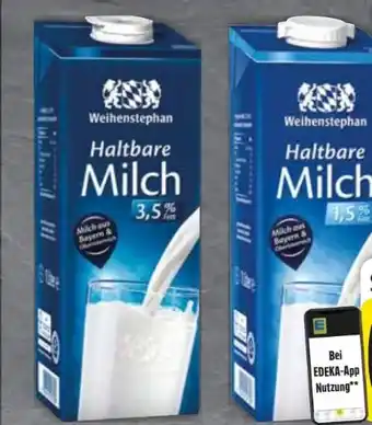 Edeka Weihenstephan Haltbare Milch Angebot