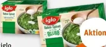 tegut Iglo Rahm-Spinat mit dem Blubb Angebot