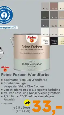 Globus Baumarkt Alpina Feine Farben Wandfarbe Angebot