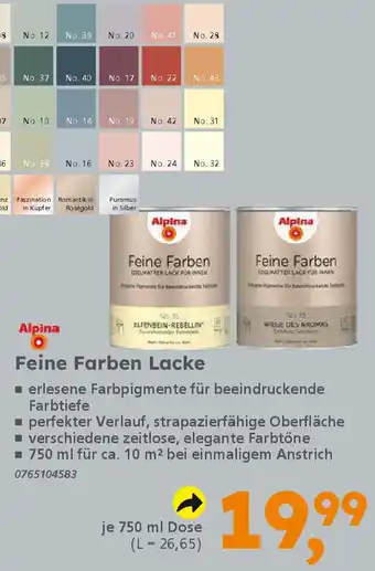 Globus Baumarkt Alpina Feine Farben Lacke Angebot