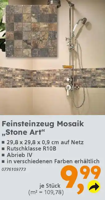 Globus Baumarkt Feinsteinzeug Mosaik „Stone Art❝ Angebot