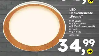 Globus Baumarkt LED Deckenleuchte ,,Frame" Angebot