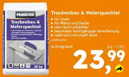 Globus Baumarkt PRIMASTER Trockenbau & Malerspachtel Angebot