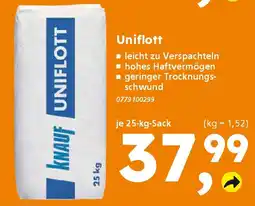 Globus Baumarkt KNAUF UNIFLOTT Angebot