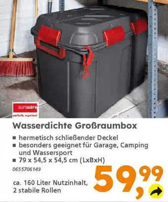 Globus Baumarkt Sunware Wasserdichte Großraumbox Angebot