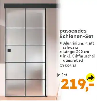 Globus Baumarkt passendes Schienen-Set Angebot