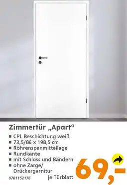 Globus Baumarkt Zimmertür „Apart" Angebot