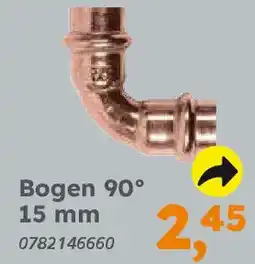 Globus Baumarkt Kupfer zum Pressen Bogen 90° 15 mm Angebot