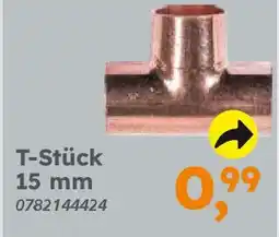 Globus Baumarkt Kupfer zum Löten T-Stück 15 mm Angebot