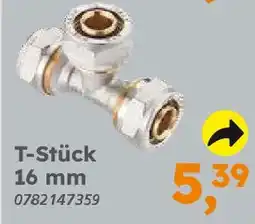 Globus Baumarkt Messing zum Schrauben T-Stück 16 mm Angebot