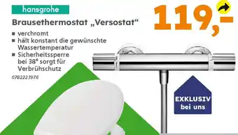 Globus Baumarkt hansgrohe Brausethermostat „Versostat" Angebot