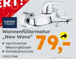 Globus Baumarkt GROHE Wannenfüllarmatur ,,New Wave" Angebot