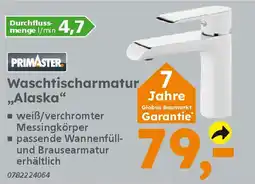 Globus Baumarkt PRIMASTER Waschtischarmatur ,,Alaska" Angebot