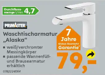 Globus Baumarkt PRIMASTER Waschtischarmatur ,,Alaska" Angebot