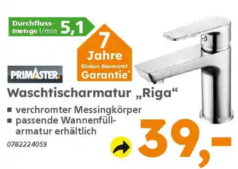 Globus Baumarkt PRIMASTER Waschtischarmatur,,Riga" Angebot