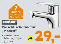 Globus Baumarkt PRIMASTER Waschtischarmatur „Monza❝ Angebot