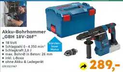 Globus Baumarkt BOSCH Akku-Bohrhammer GBH 18V-26F❝ Angebot