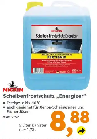 Globus Baumarkt NIGRIN Scheibenfrostschutz „Energizer" Angebot