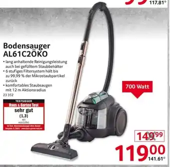 Selgros AEG Bodensauger AL61C2ÖKO Angebot