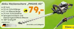 Globus Baumarkt PRIMASTER Akku Heckenschere „PMAHS 40" Angebot