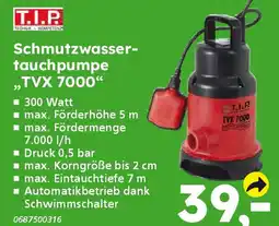 Globus Baumarkt T.I.P Schmutzwassertauchpumpe "TVX 7000" Angebot