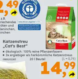 Globus Baumarkt Katzenstreu ,,Cat's Best❝ Angebot