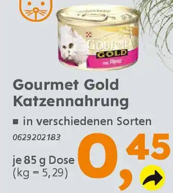 Globus Baumarkt Gourmet Gold Katzennahrung Angebot