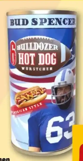 REWE Center Metten Bud Spencer Bulldozer Hot Dog Würstchen Angebot