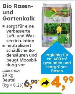 Globus Baumarkt Bio Rasen- und Gartenkalk Angebot