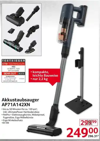 Selgros AEG Akkustaubsauger AP71A142XN Angebot