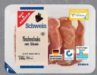 Edeka Gut & Günstig Schweine-Minutensteak Angebot