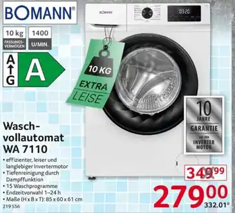 Selgros BOMANN Waschvollautomat WA 7110 Angebot