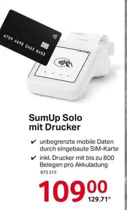 Selgros SumUp Solo mit Drucker Angebot