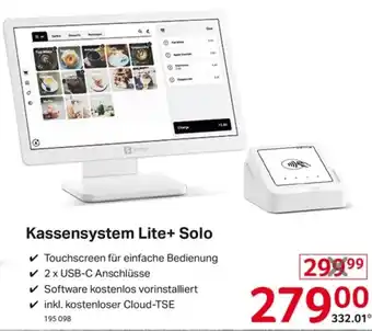 Selgros SumUp Kassensystem Lite+ Solo Angebot