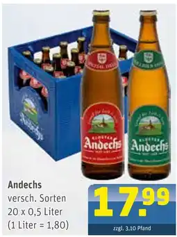 Getränke Arena Andechs Angebot