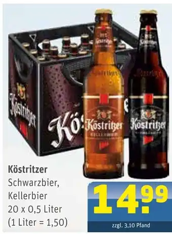 Getränke Arena Köstritzer schwarzbier oder kellerbier Angebot