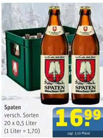 Getränke Arena Spaten Angebot