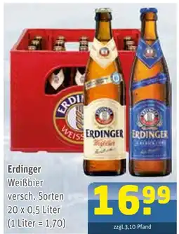 Getränke Arena Erdinger weißbier Angebot