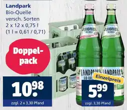 Getränkewelt Landpark bio-quelle Angebot