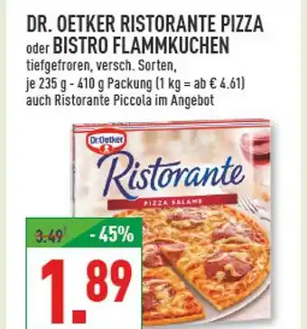 Marktkauf Dr. oetker ristorante pizza oder bistro flammkuchen Angebot