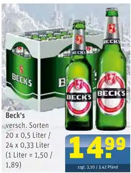 Getränke Arena Beck's Angebot